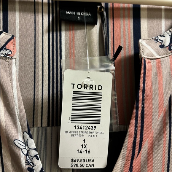 NWT Disney Minnie Mouse Torrid size 1 x dress - Picture 3 of 4